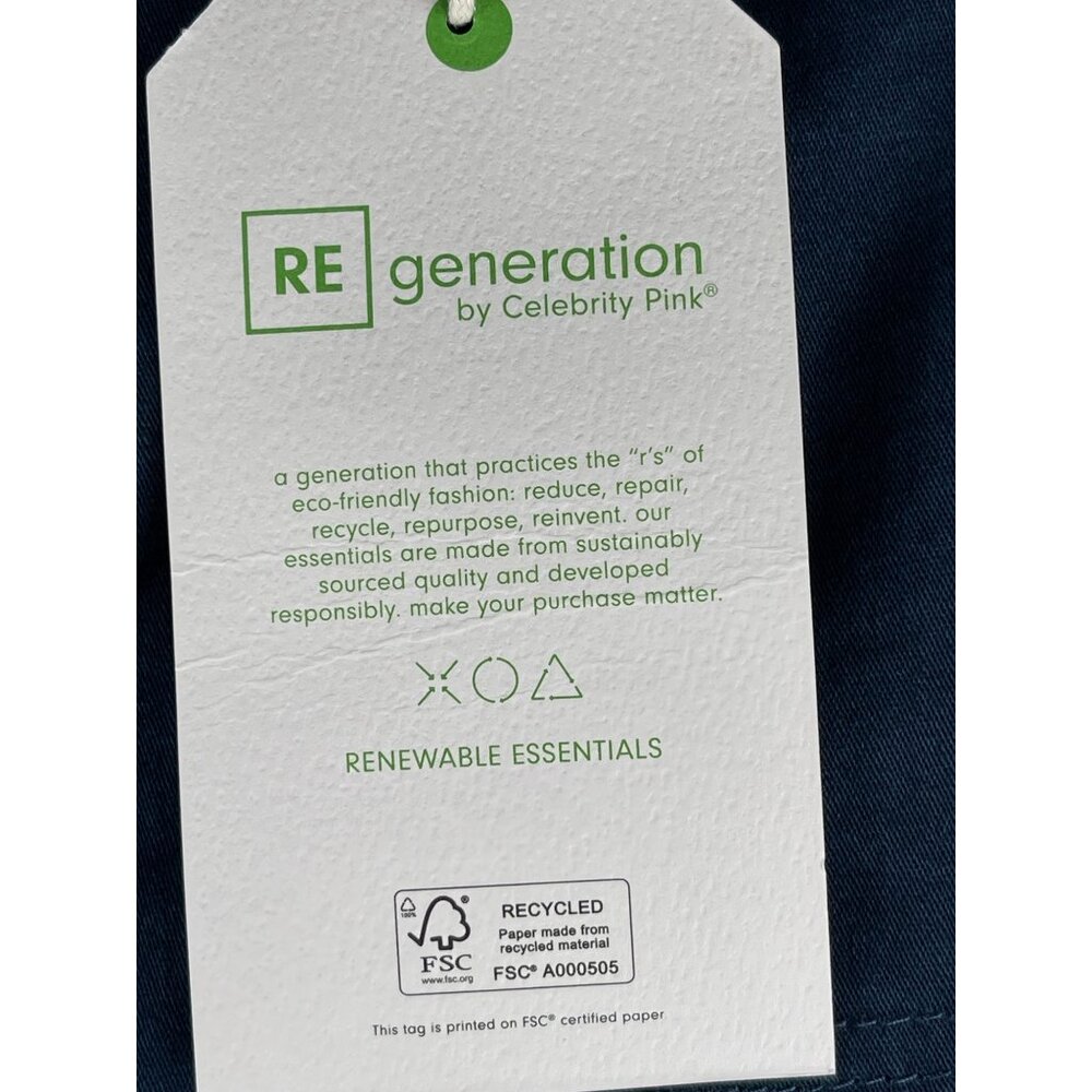 Regeneration by Celebrity Pink Womens Size 18 SKINNY High-Rise Cargo Pants Blue - Picture 8 of 11